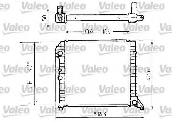 Радиатор охлаждения двигателя VALEO 810956