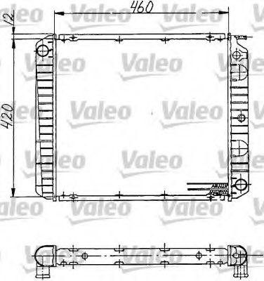Радиатор охлаждения двигателя VALEO 810968