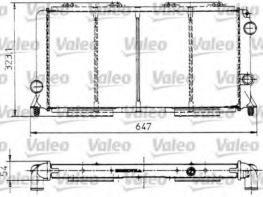 Радиатор охлаждения двигателя valeo 810991