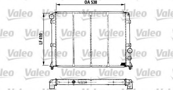 Радиатор охлаждения двигателя valeo 810992
