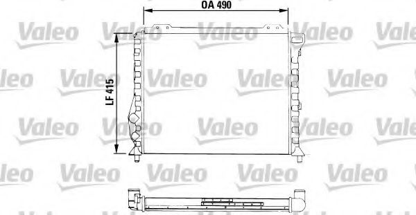 Радиатор охлаждения двигателя VALEO 811068