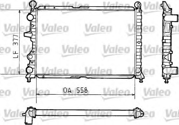 Радиатор охлаждения двигателя VALEO 811073