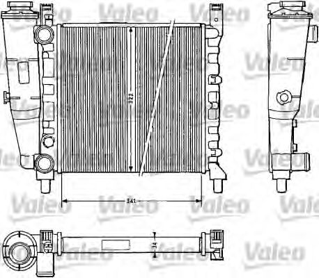 Радиатор охлаждения двигателя VALEO 811385