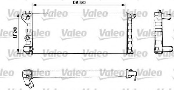 Радиатор охлаждения двигателя VALEO 811392