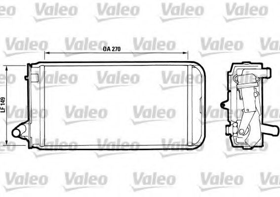 Радиатор печки valeo 811393