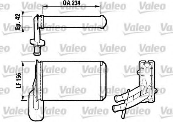 Радиатор печки VALEO 812031