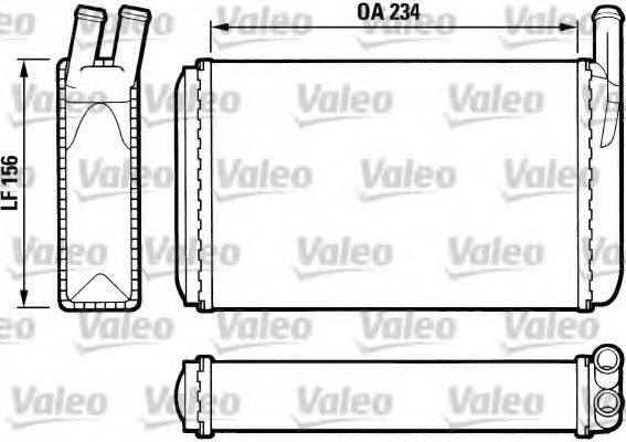Радиатор печки VALEO 812034