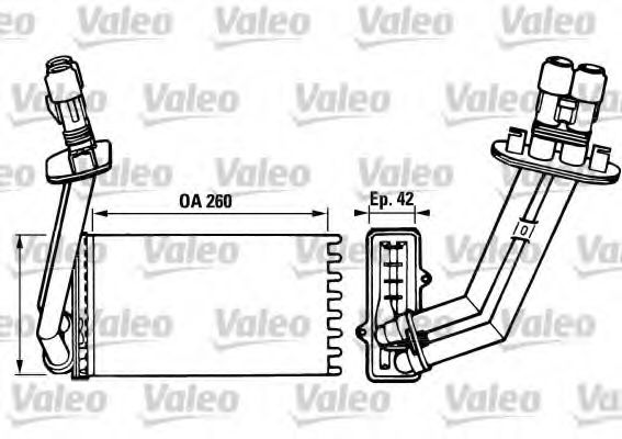 Радиатор печки VALEO 812048