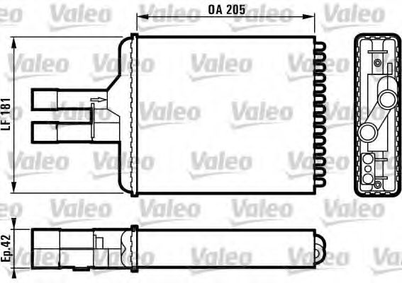 Радиатор печки VALEO 812117