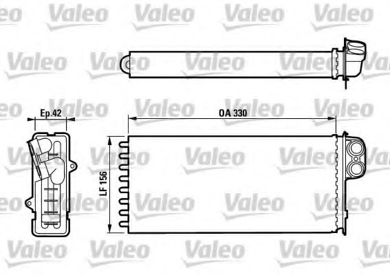 Радиатор печки VALEO 812128
