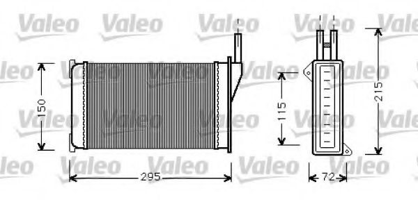 Радиатор печки VALEO 812129