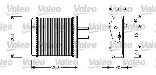 Радиатор печки VALEO 812145