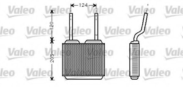 Радиатор печки VALEO 812146