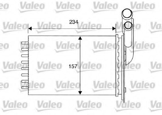Радиатор печки VALEO 812157