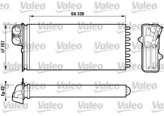 Радиатор печки VALEO 812170