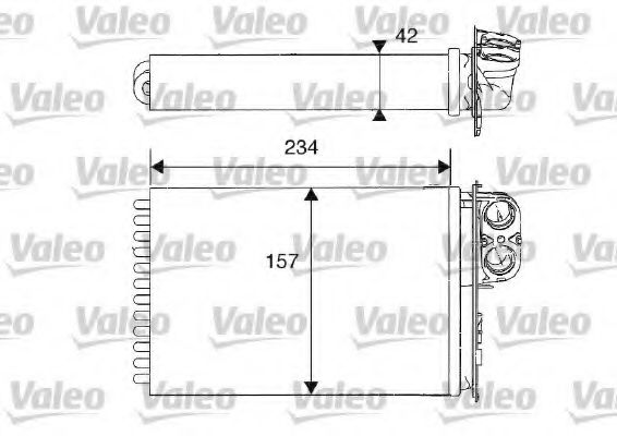 Радиатор печки VALEO 812215