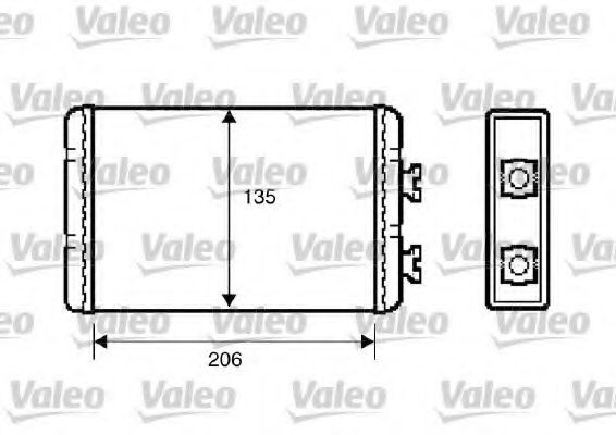 Радиатор печки VALEO 812220
