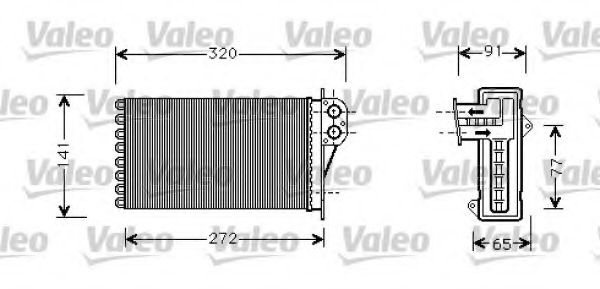 Радиатор печки VALEO 812221