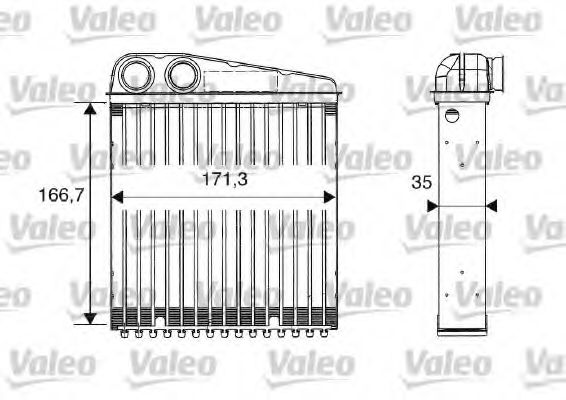 Радиатор печки VALEO 812250