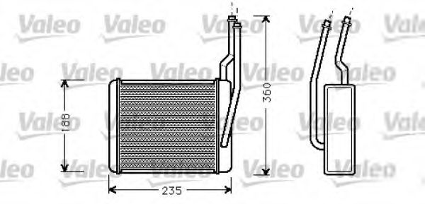 Радиатор печки VALEO 812274