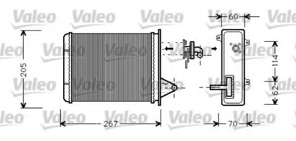 Радиатор печки VALEO 812283