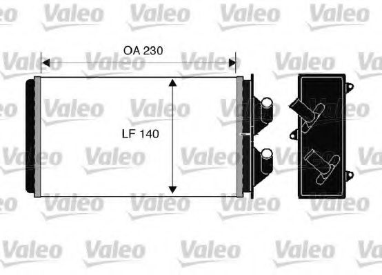 Радиатор печки VALEO 812303