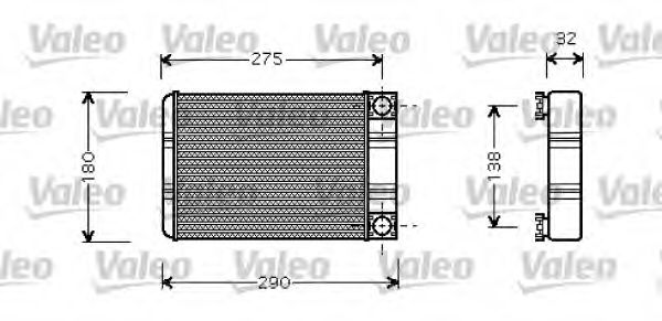 Радиатор печки VALEO 812321
