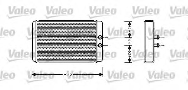 Радиатор печки VALEO 812358