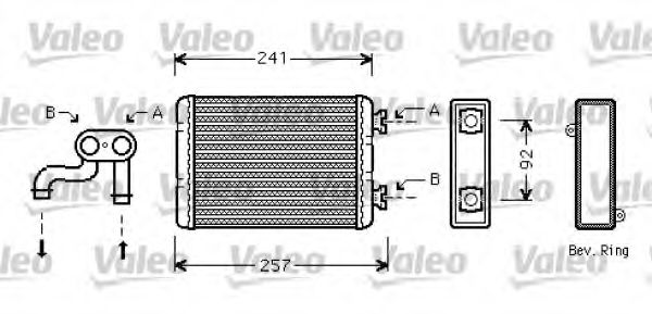 Радиатор печки VALEO 812360