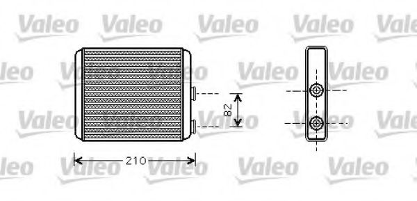 Радиатор печки VALEO 812363