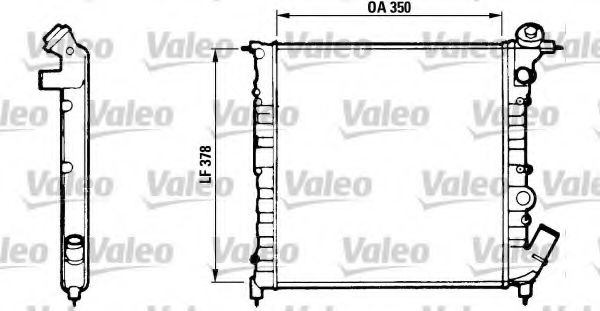 Радиатор охлаждения двигателя VALEO 816654