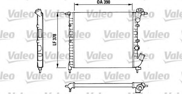 Радиатор охлаждения двигателя VALEO 816655