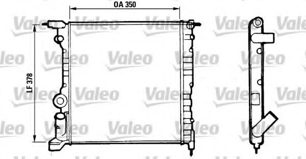 Радиатор охлаждения двигателя VALEO 816656