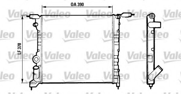 Радиатор охлаждения двигателя VALEO 816657