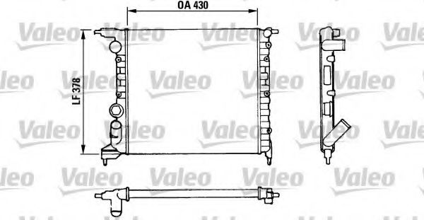 Радиатор охлаждения двигателя VALEO 816658