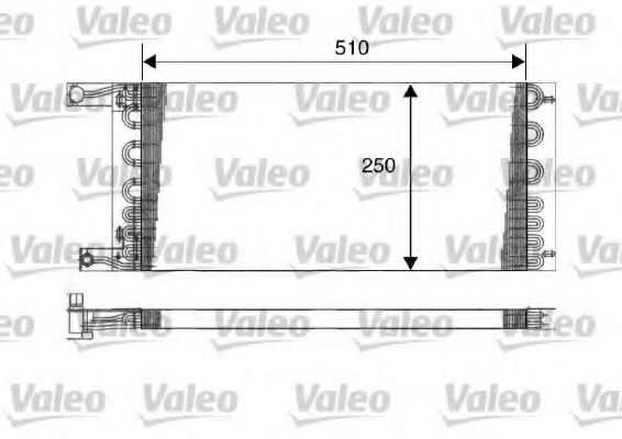 Радиатор кондиционера valeo 816676