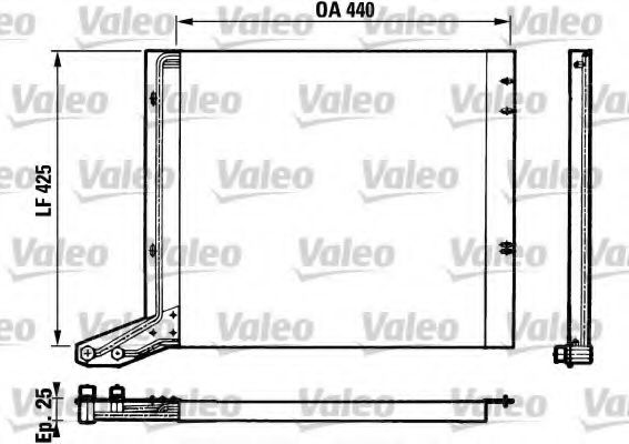 Радиатор кондиционера valeo 816679