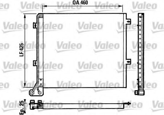 Радиатор кондиционера valeo 816680