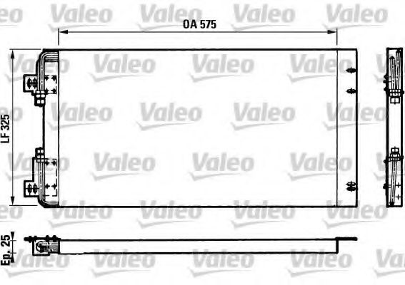 Радиатор кондиционера valeo 816681
