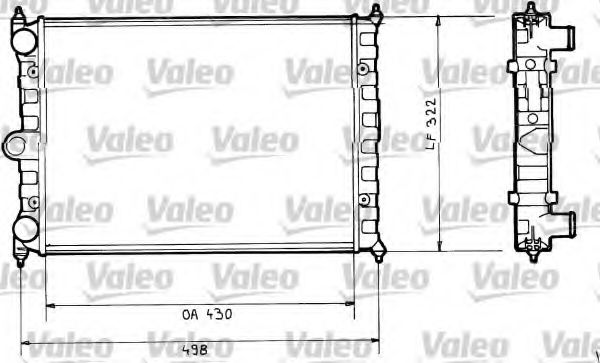 Радиатор охлаждения двигателя VALEO 816703