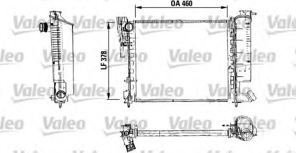Радиатор охлаждения двигателя VALEO 816715
