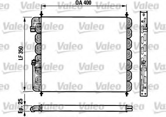 Радиатор кондиционера valeo 816771