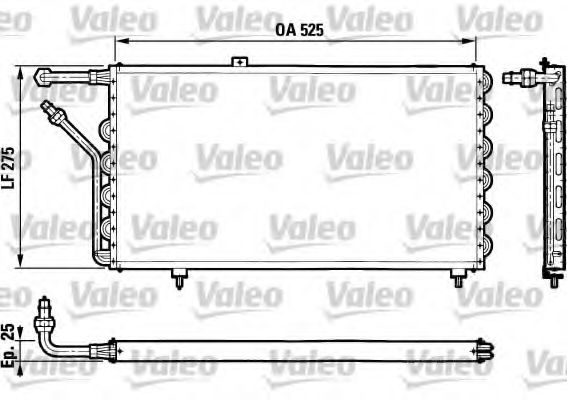 Радиатор кондиционера valeo 816778