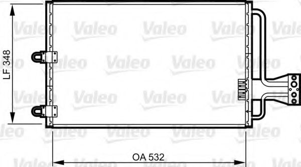 Радиатор кондиционера VALEO 816803