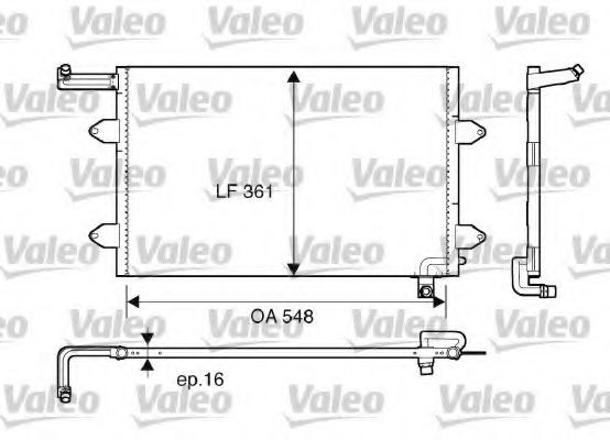 Радиатор кондиционера VALEO 816910