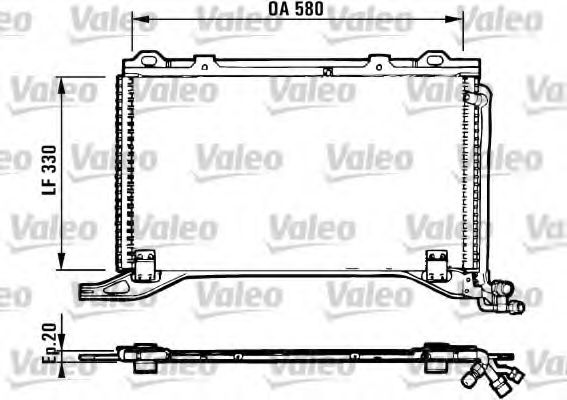 Радиатор кондиционера VALEO 816949