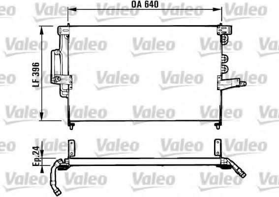 Радиатор кондиционера valeo 816950