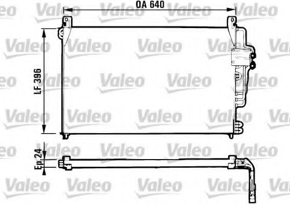 Радиатор кондиционера valeo 816951
