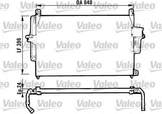 Радиатор кондиционера valeo 816952