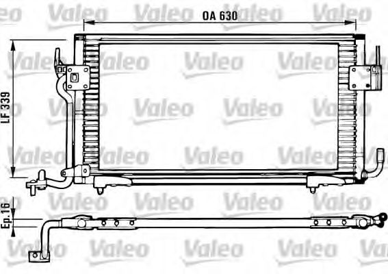 Радиатор кондиционера VALEO 816984